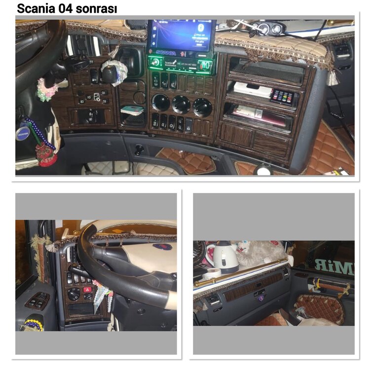 Scania 2004 Sonrası 46 parça Maun kaplama 