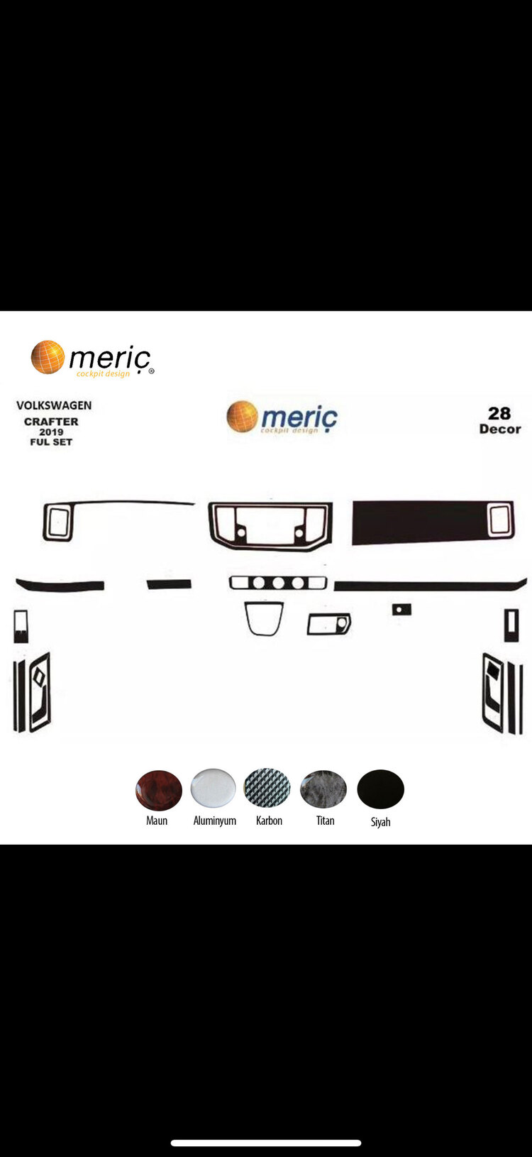 WW CRAFTER 2018 SONRASI FULL SET 28P