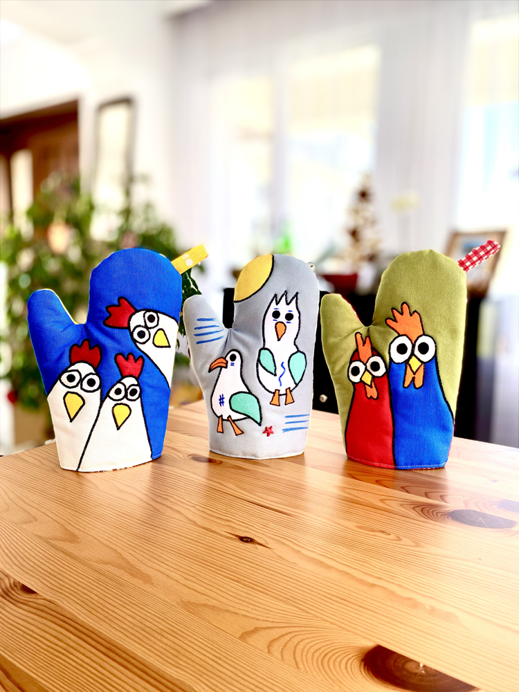 Chicken Family Fırın Eldiveni