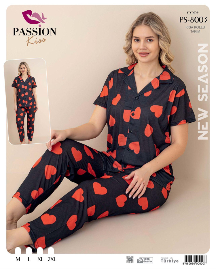 Kalpli pijama takımı