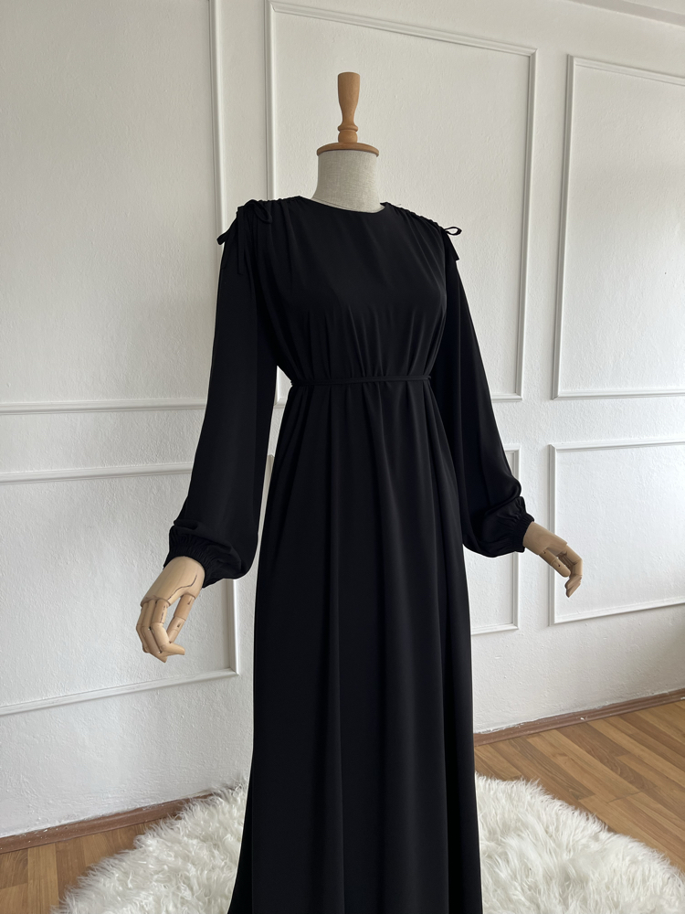 Miray elbise/Ferace SİYAH