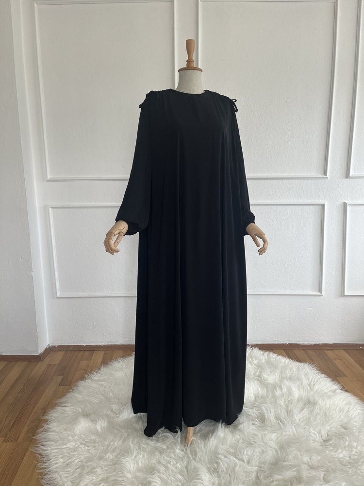 Miray elbise/Ferace SİYAH