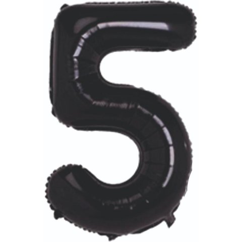 FOLYO RAKAM BALON SİYAH 5