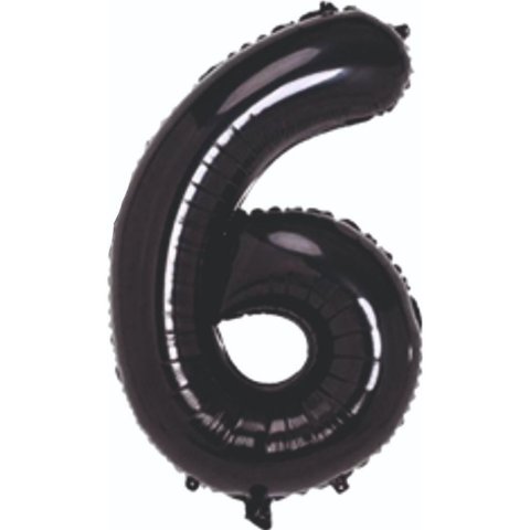 FOLYO RAKAM BALON SİYAH 6 