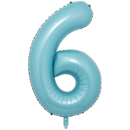 34 İNÇ MAVİ 6 FOLYO RAKAM BALON
