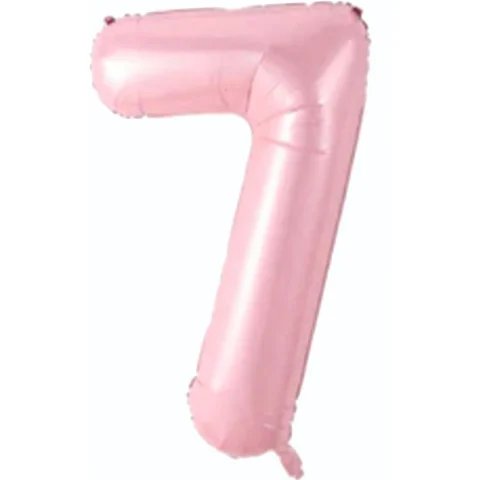 34 İNÇ PEMBE 7 FOLYO RAKAM BALON