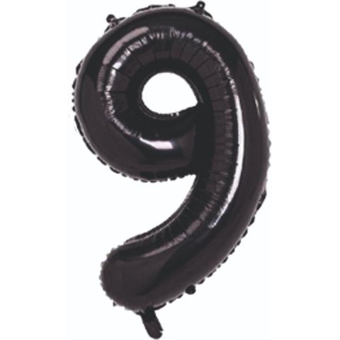 FOLYO RAKAM BALON SİYAH 9
