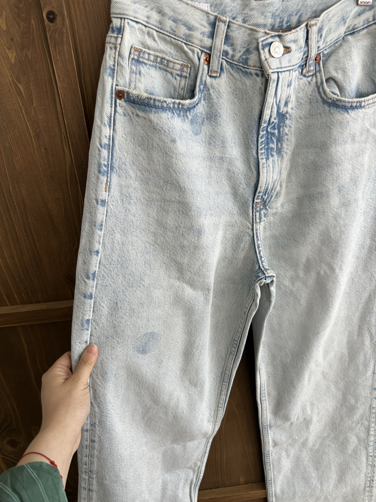 Wood straight jean buz mavi 