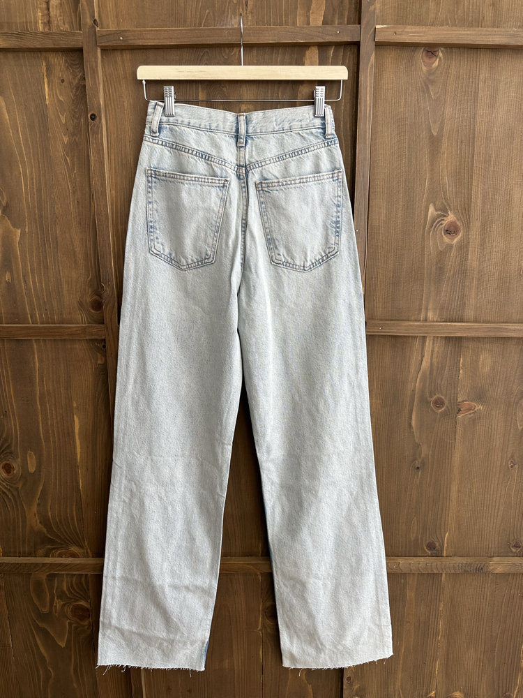 Wood straight jean buz mavi 