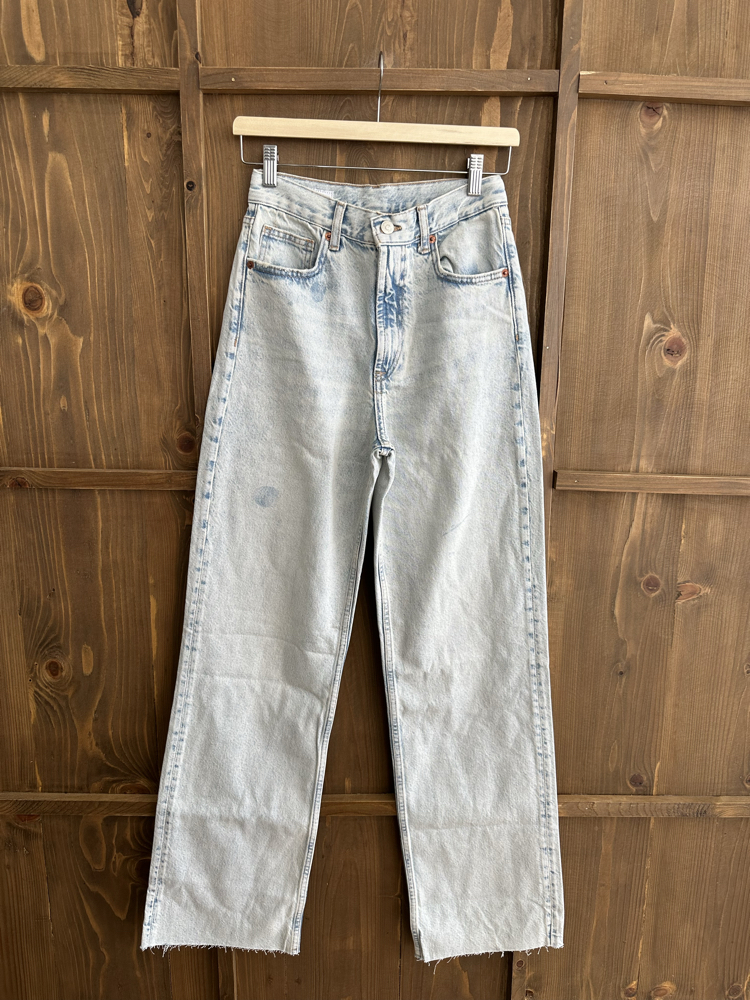 Wood straight jean buz mavi 