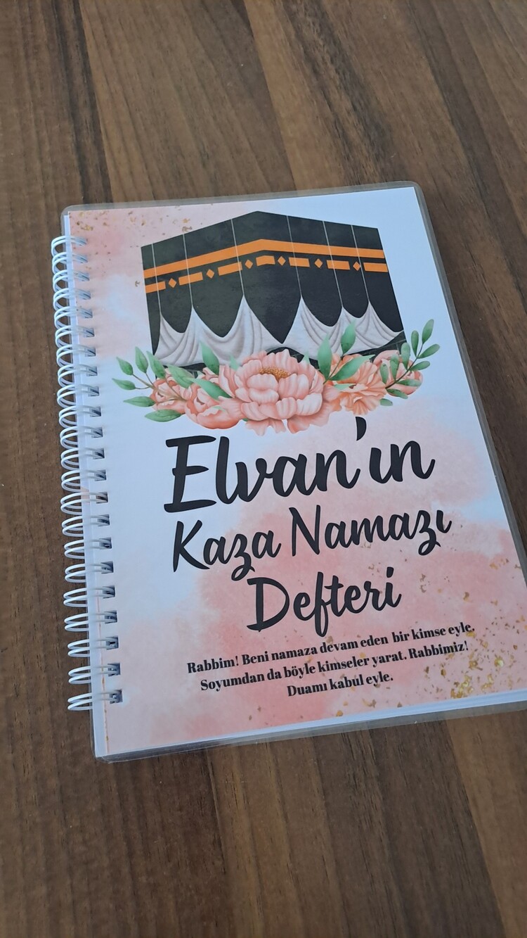 Kabe Desenli 10 Yıllık Kaza Namazı Defteri