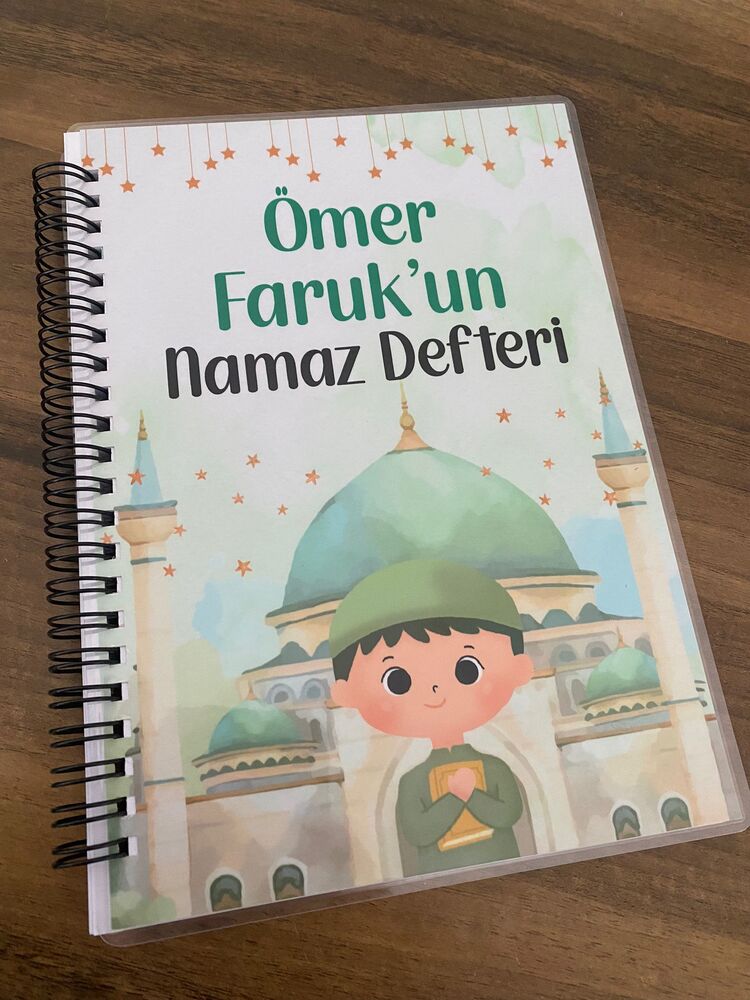 Kişiye Özel Çocuk Namaz Defteri - Erkek