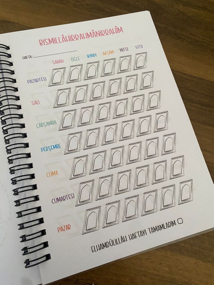 Kişiye Özel Çocuk Namaz Defteri - Kız 