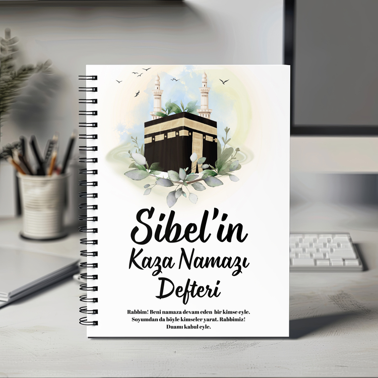Kaza Namazı Defteri - Beyaz Kabe Model