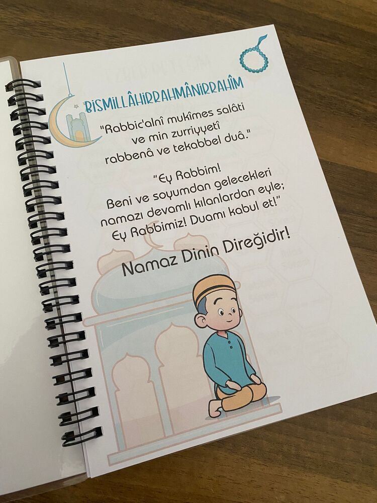 Kişiye Özel Çocuk Namaz Defteri - Erkek