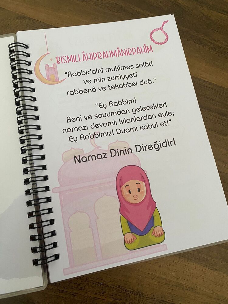 Kişiye Özel Çocuk Namaz Defteri - Kız 
