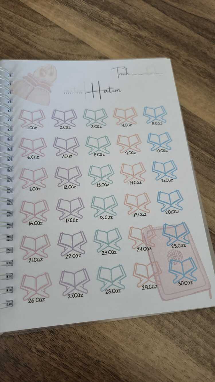 Kişiye Özel Hatim Defteri