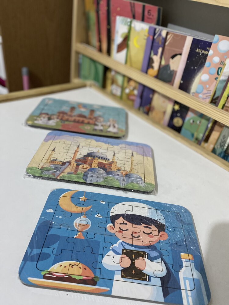 Üçlü puzzle seti