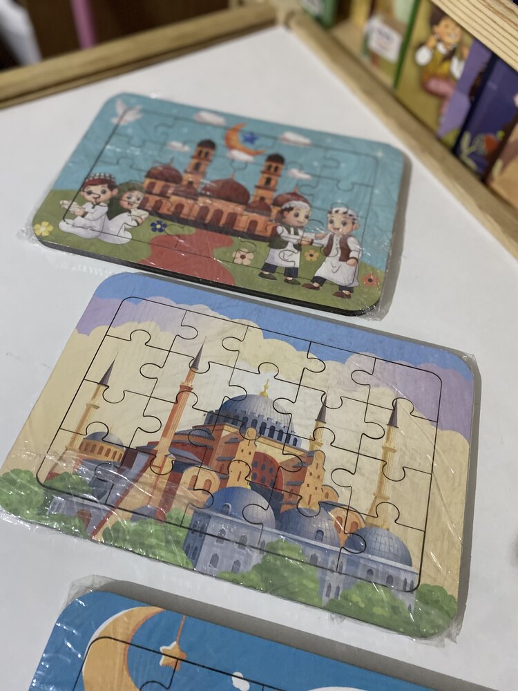 Üçlü puzzle seti