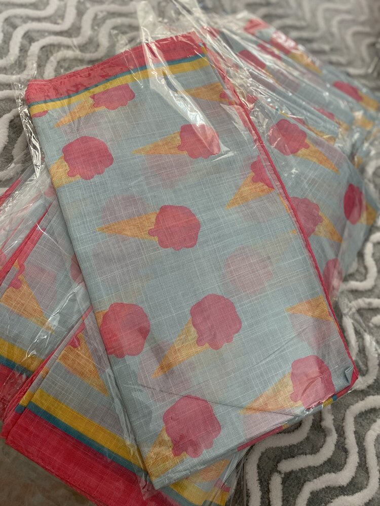 Mavi pembe külah dondurmalı