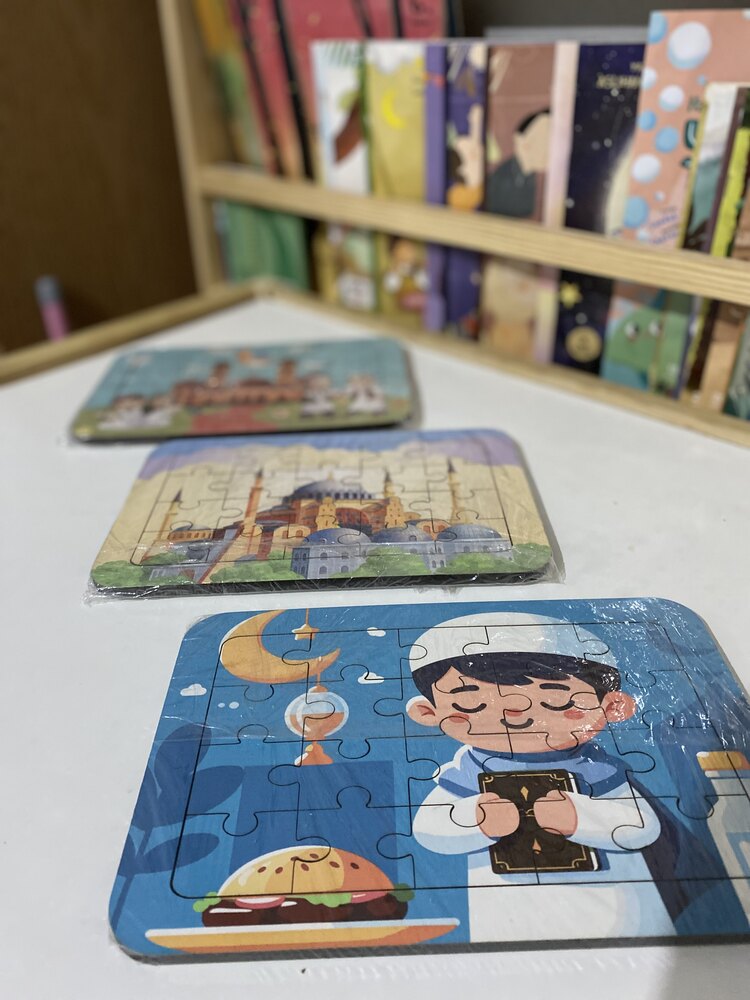 Üçlü puzzle seti