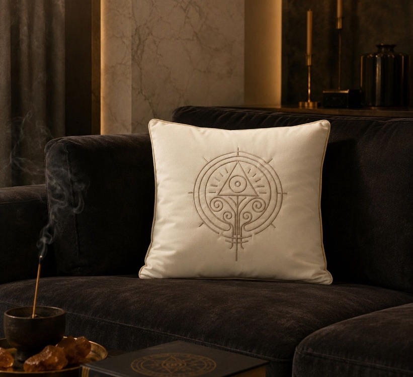 KHAMMON | Özel Tılsımlı Kırlent %100 Premium Pamuk