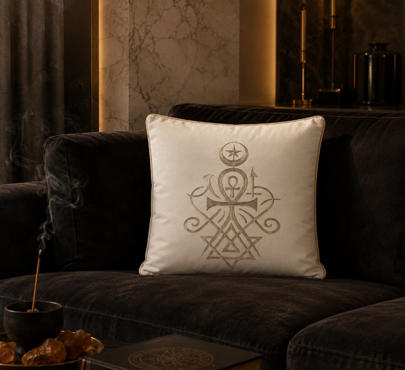 KHAMMON | Özel Tılsımlı Kırlent %100 Premium Pamuk