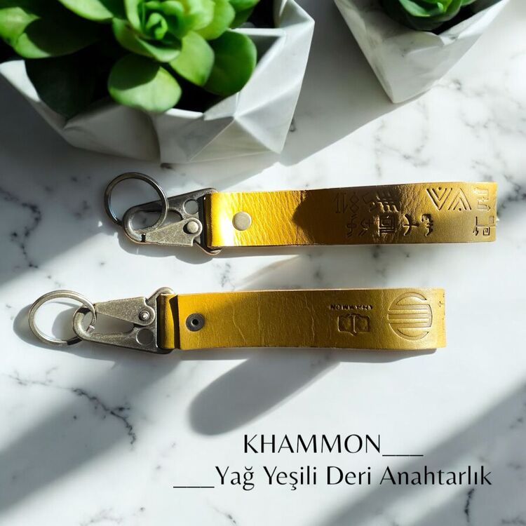KHAMMON 1.SINIF VAKETA DERİ ANAHTARLIK