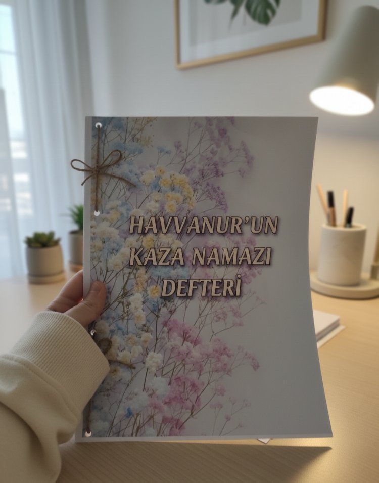isme özel 1 senelik kaza namazı defteri