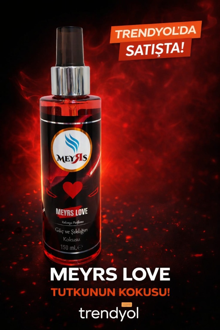 MEYRS 150 ml Parfümlü Kolonya – LOVE – Uzun Kalıcılık – Renkli Şişe