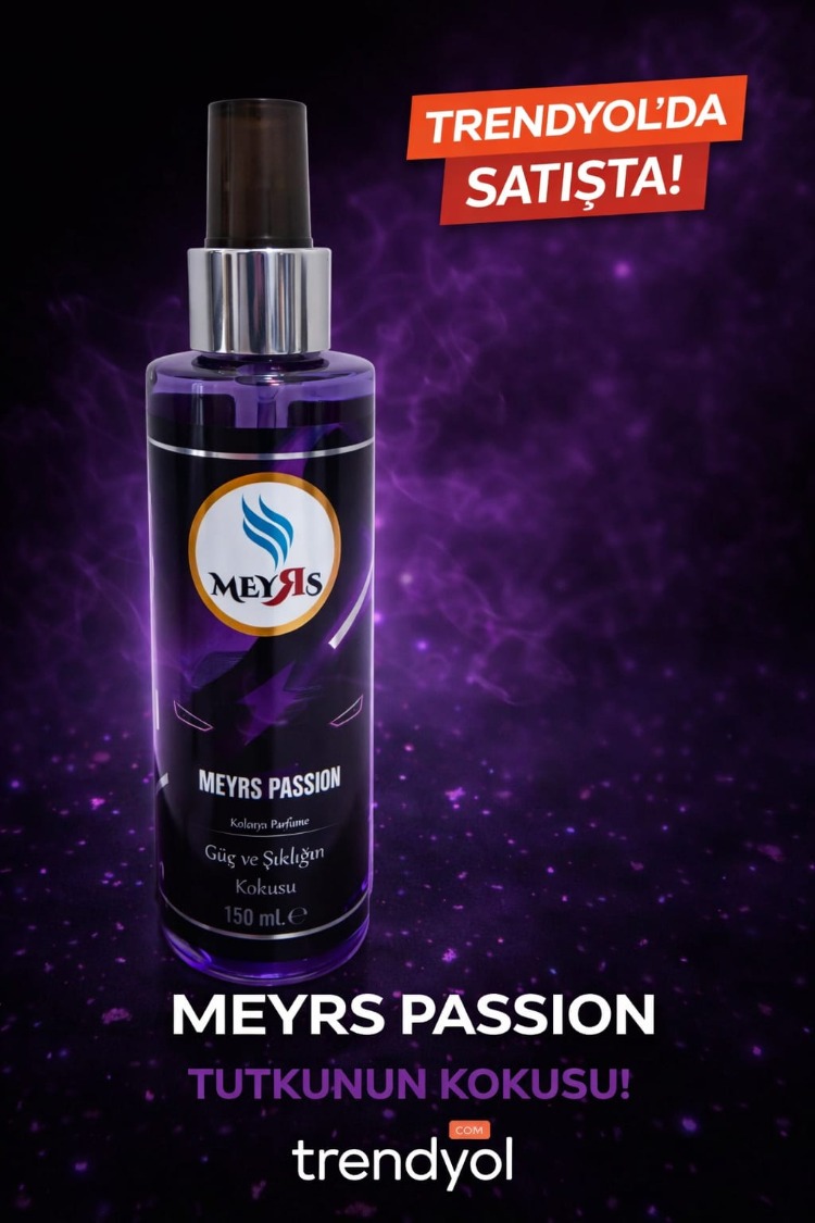 MEYRS 150 ml Parfümlü Kolonya – PASSION – Uzun Kalıcılık – Renkli Şişe