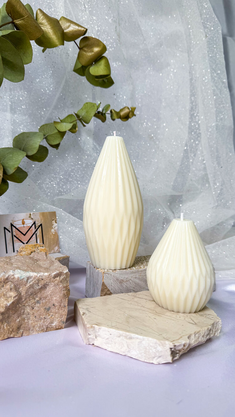 2’li armut model dekoratif mum