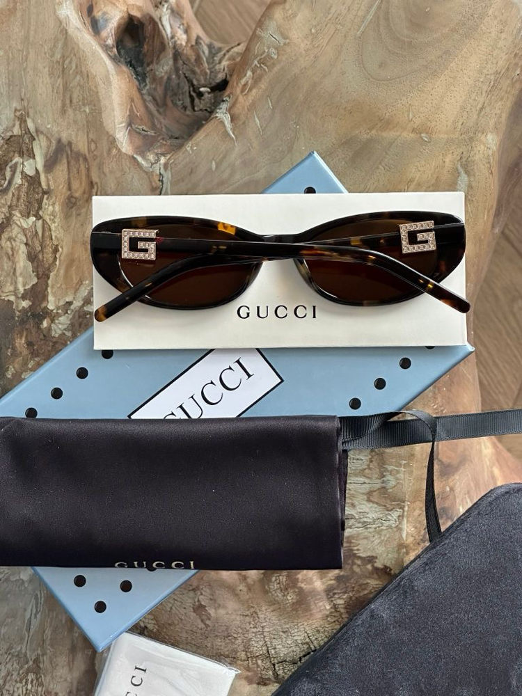 Gucci unisex gold/kahve gözlük(Full set)