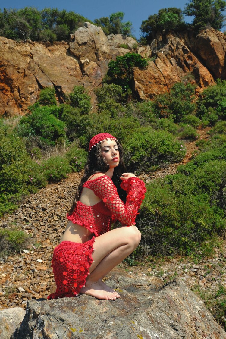 Rosetide Bel Şalı