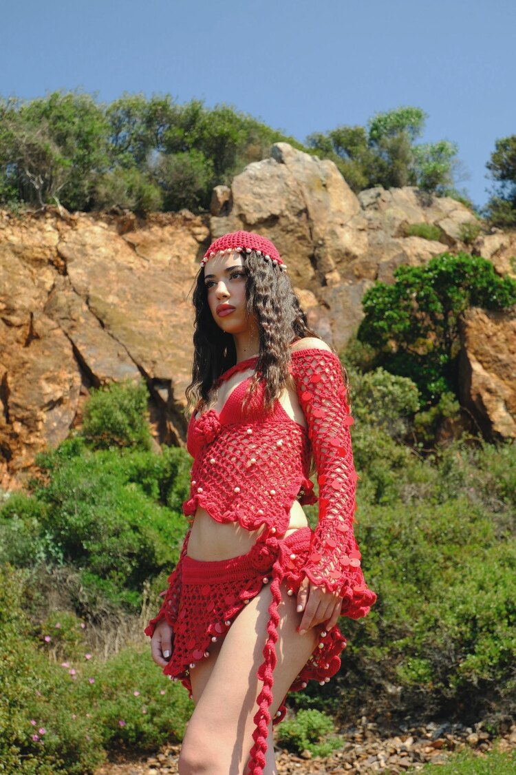 Rosetide Crop Top