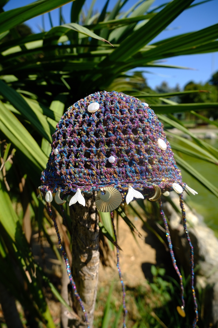 Mermaid Örgü Mesh Şapka