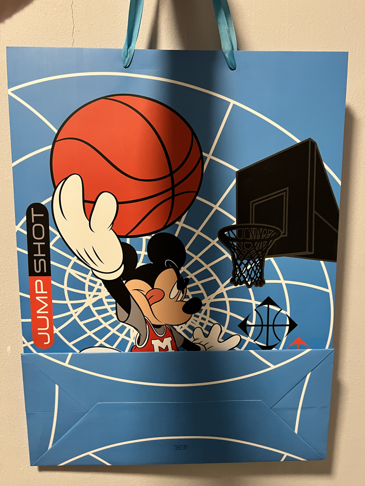 Basketçi Mickey Hediye Poşeti