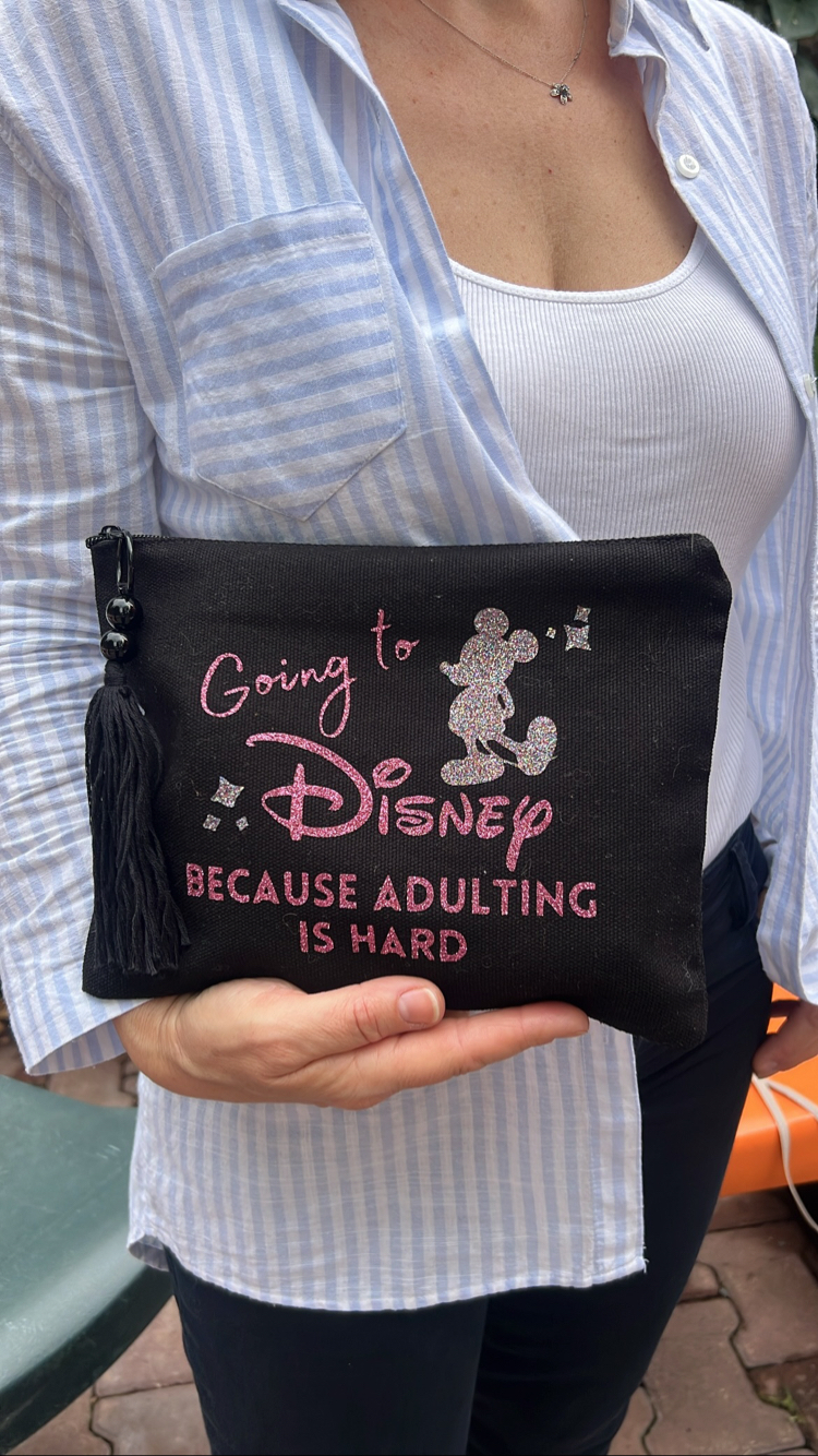 Going to Disney Because Adulting is Hard Clutch
