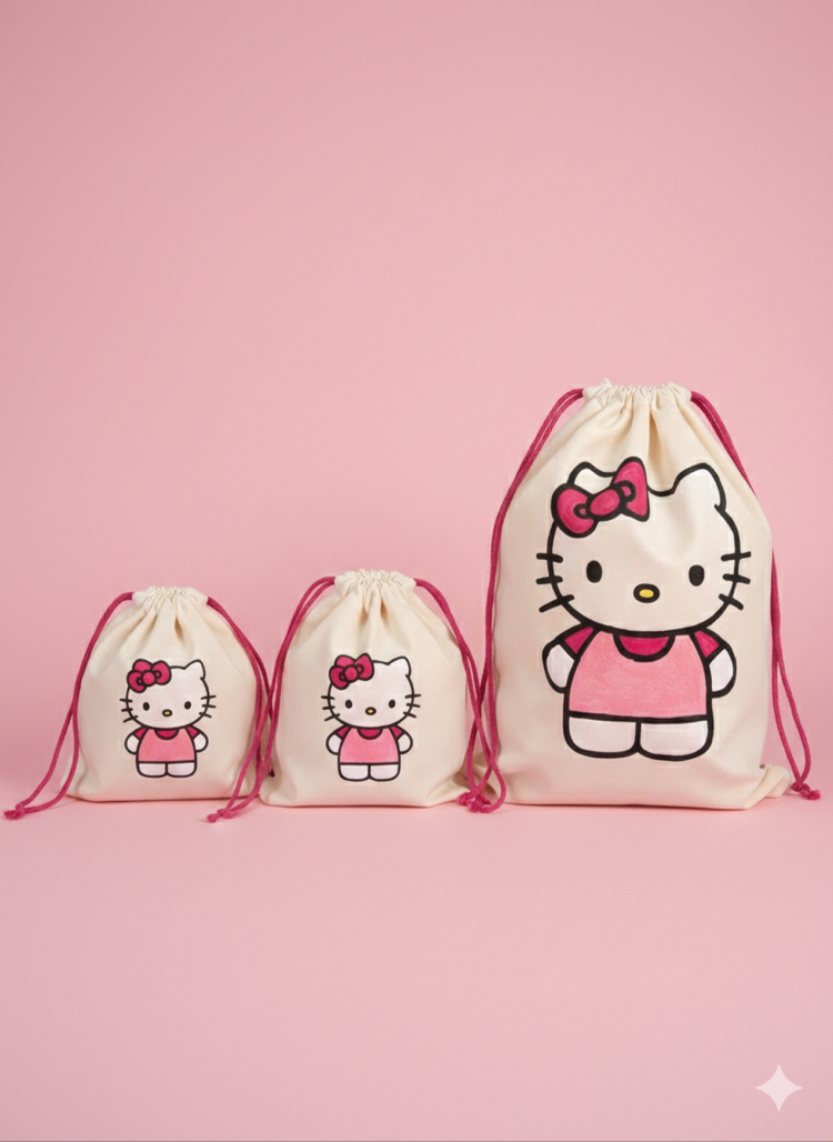 Hello Kitty Organizer Büzgülü Çanta 