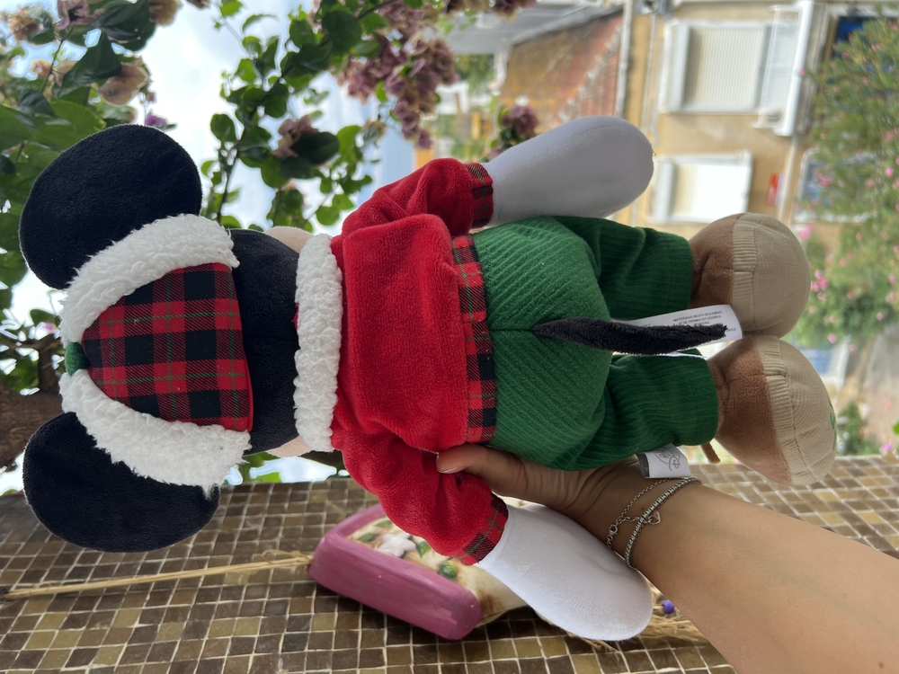  Disney Store Mickey Mouse Plush 2017 Christmas Lumberjack 