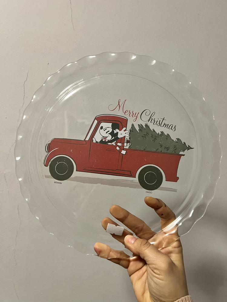 Mickey Christmas Temalı Servis Tabağı