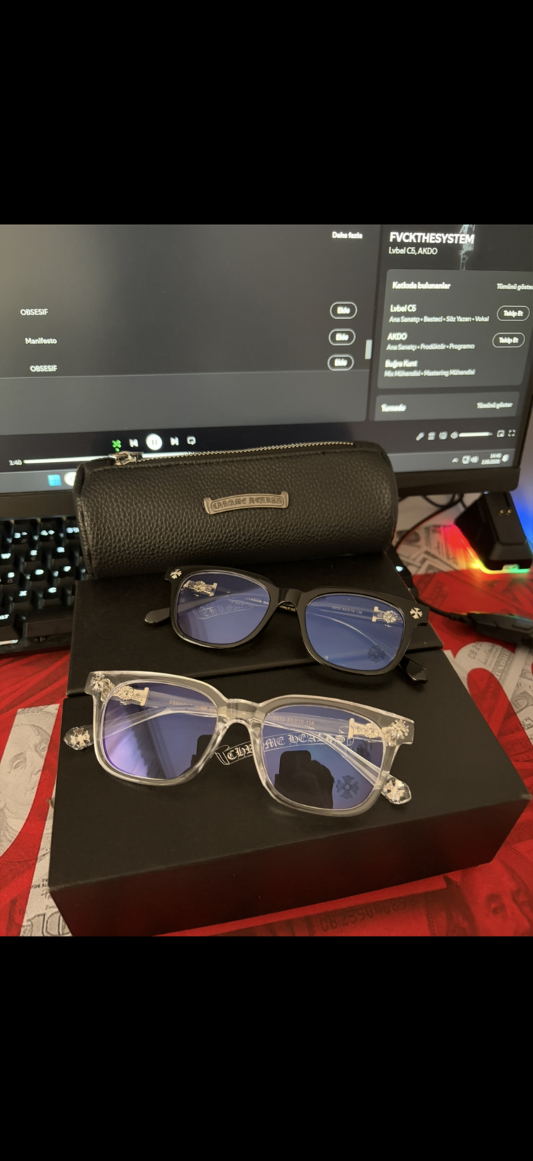 CHROME*HEARTS GLASSES