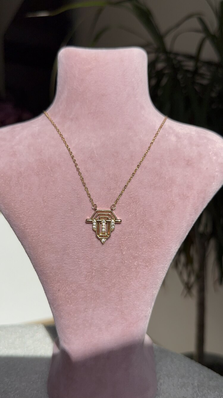 Vip seri zirkon taşlı kgkg Leyla kolyesi