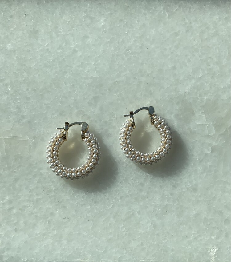 Gold inci küpe 