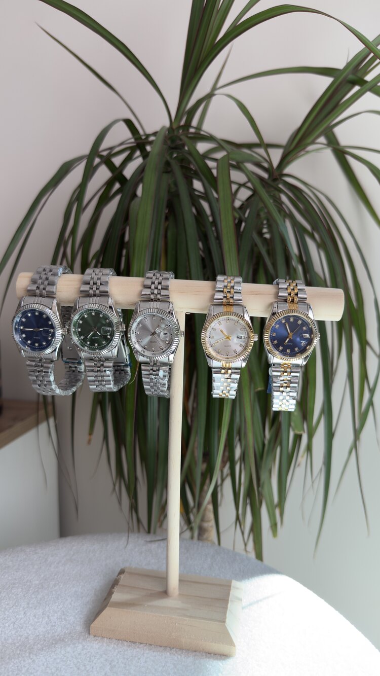 Yeşil kadran silver çelik unisex saat