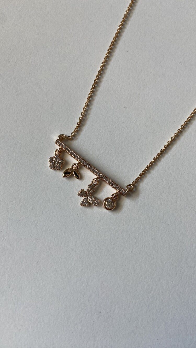Özel seri charm uçlu kolye