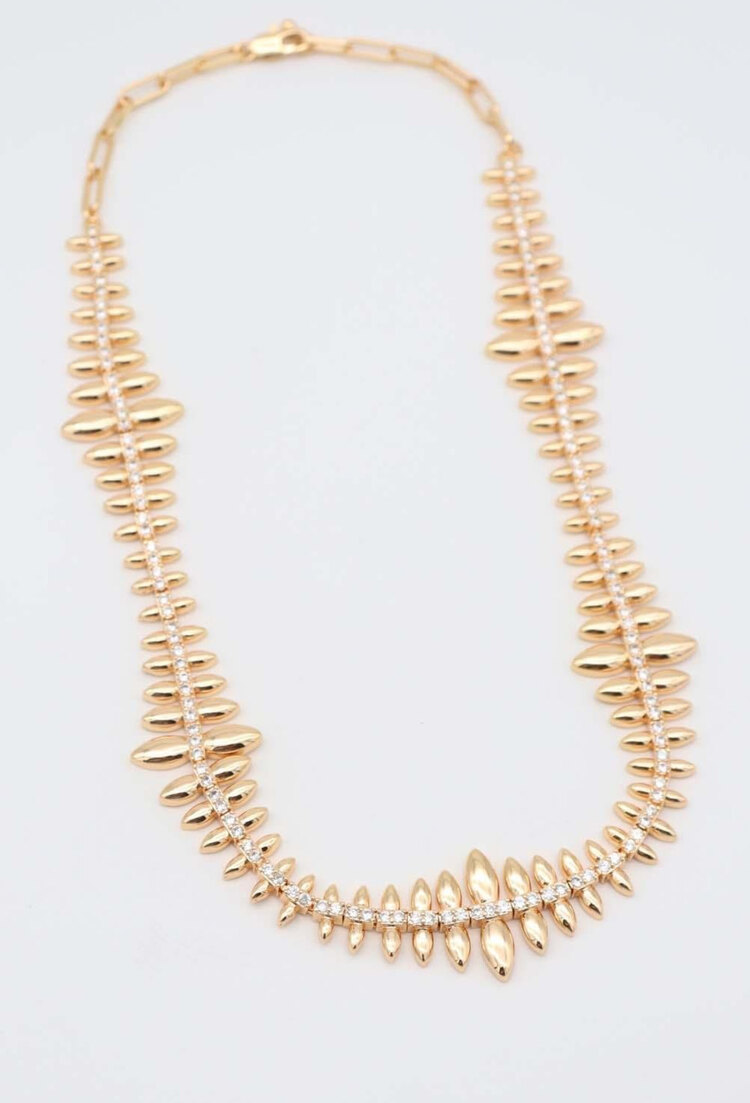 Özel seri marka model zirkon taşlı kolye gold silver