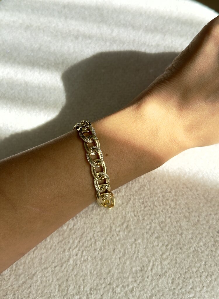 Vip 14k gold renk Samanyolu model bileklik