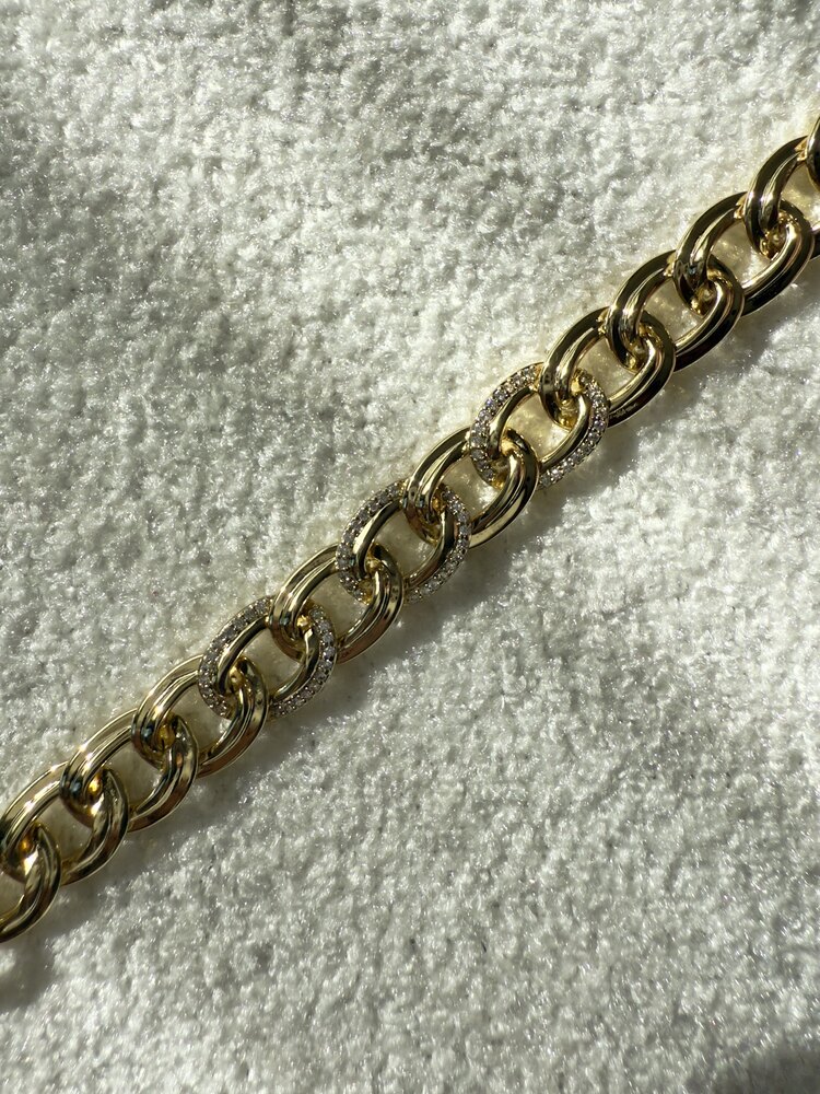 Vip 14k gold renk Samanyolu model bileklik