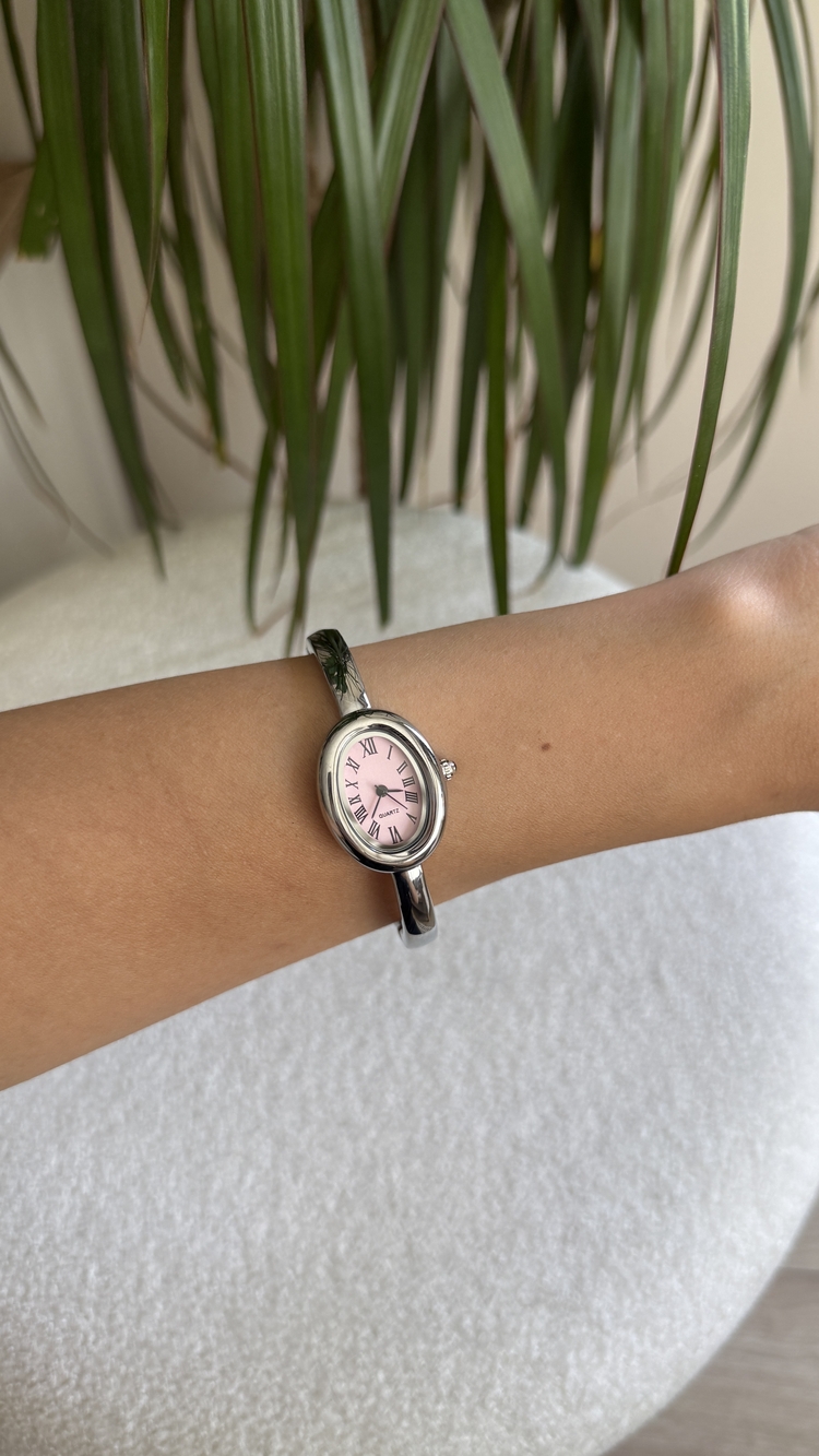 Marka model silver kelepçe saat